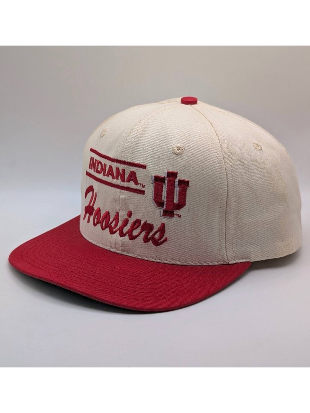 Indiana Hoosiers Vintage Snapback Hat Cap NCAA College USA Made 80s 90s Retro IU